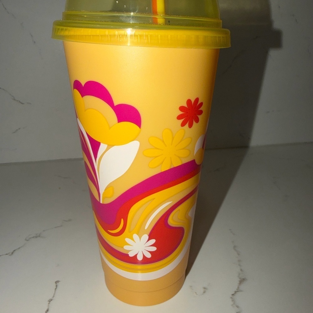 Starbucks Vibrant Yellow Color-Changing Tumbler - Picture 2 of 3